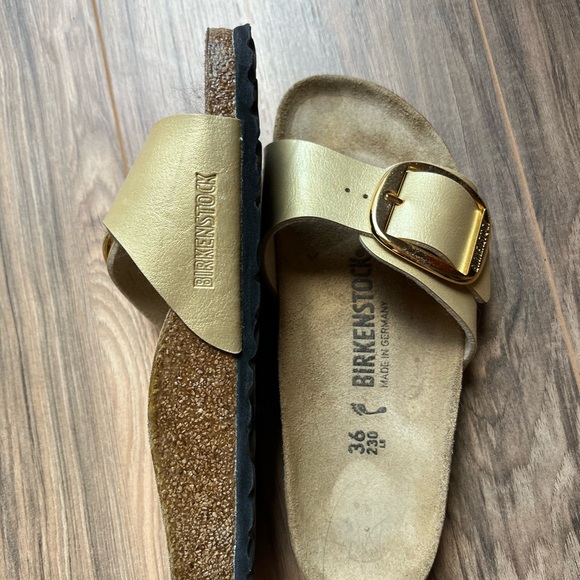 Birkenstock Gold Buckle Sandals - Picture 3 of 4
